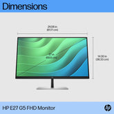 (NEW VENDOR) HP E27 G5 FHD Monitor - 27" (6N4E2AA#AB4) - C2 Computer